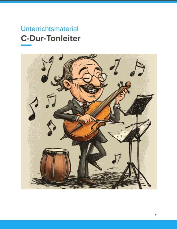 Titelbild: C-Dur-Tonleiter verstehen 