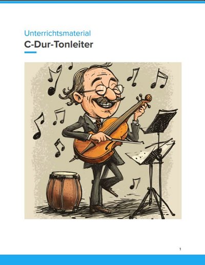 Titelbild: C-Dur-Tonleiter verstehen 