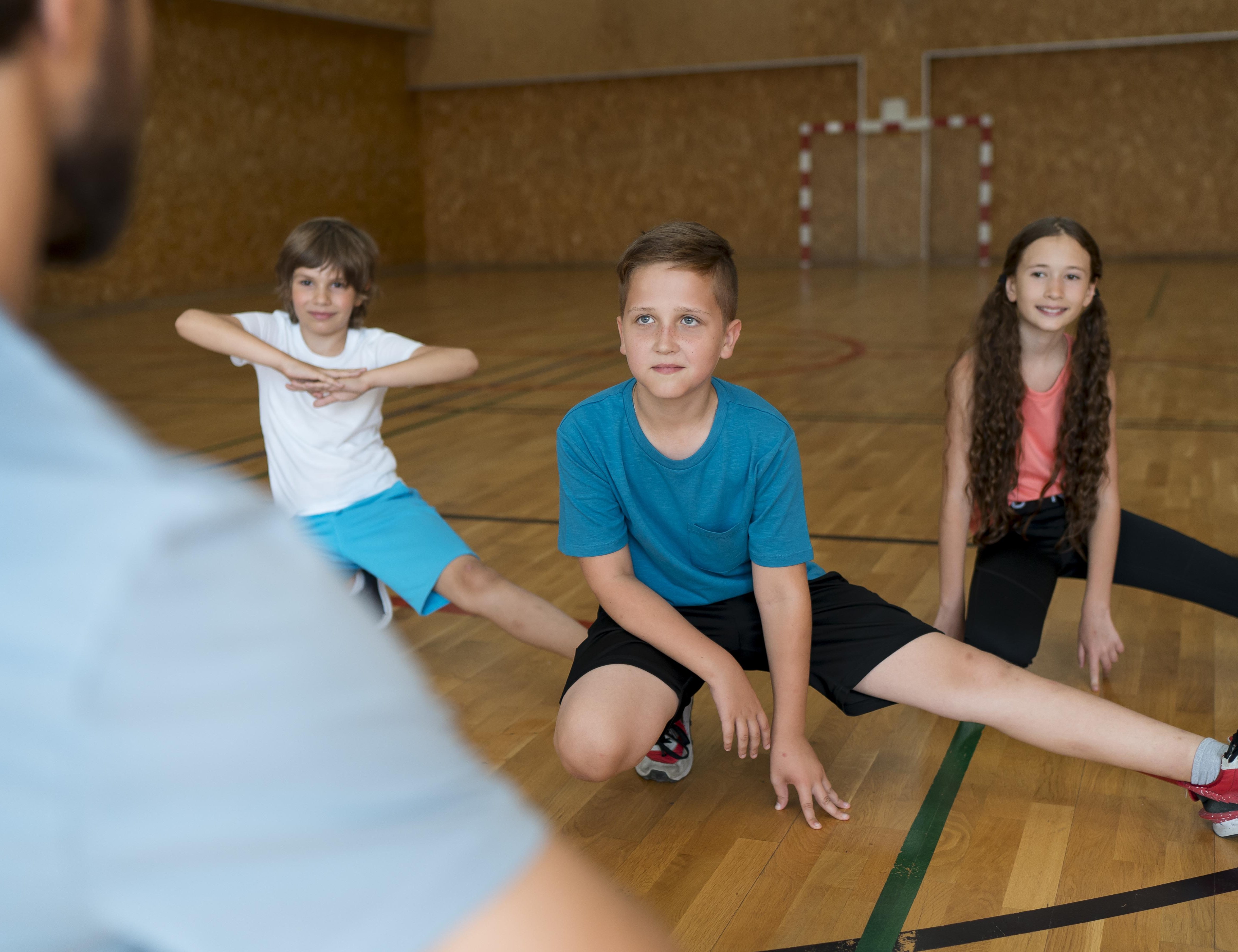Kinder dehnen sich