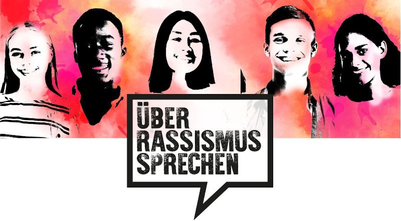 Über Rassismus sprechen | Projekt für Schulen und Klassen Über Rassismus sprechen; Aufmacher der Projektwebseite