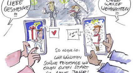 Cartoon der Woche: Feiertage und Jahreswechsel | von Michael Hüter