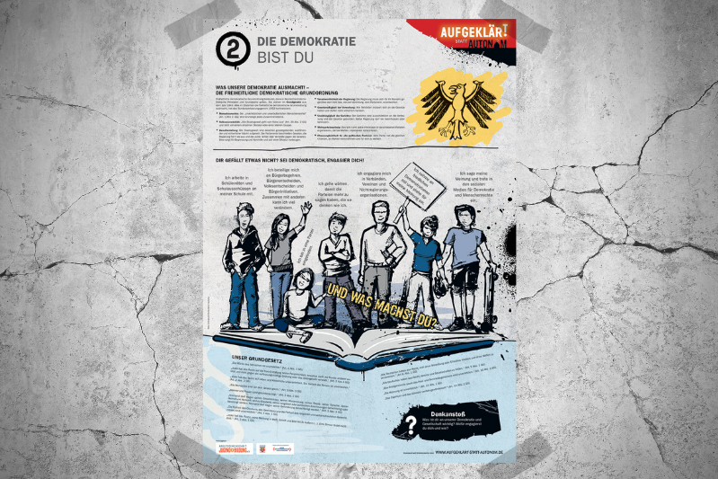 Plakat aus der Reihe "Aufgeklärt statt autonom"