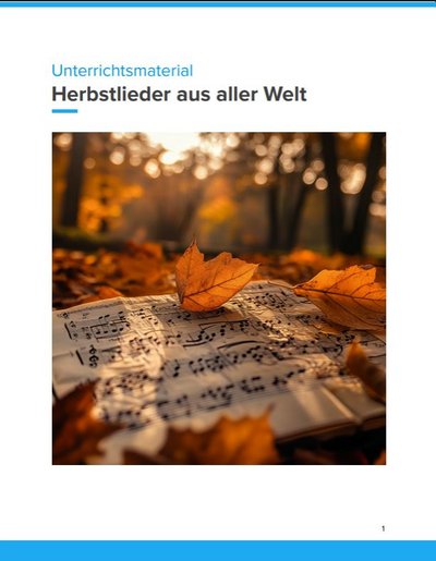Titelbild: Herbstlieder aus aller Welt