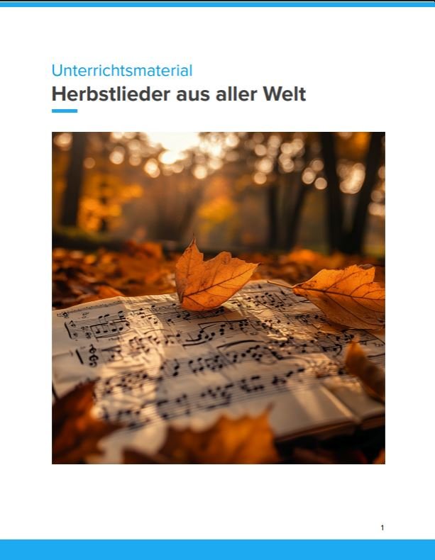 Titelbild: Herbstlieder aus aller Welt Titelbild: Herbstlieder aus aller Welt