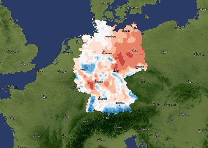 Climate Change Deutschlandkarte Wetter
