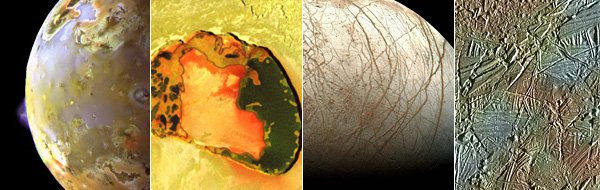 4monde.jpg Monde und Oberflächendetails von Io und Europa, aufgenommen von der Sonde Galileo