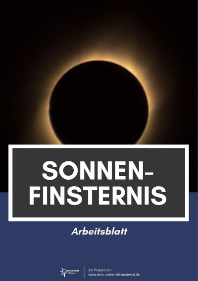 Dein Unterrichtsmaterial Astronomieprofessor Sonnenfinsternis