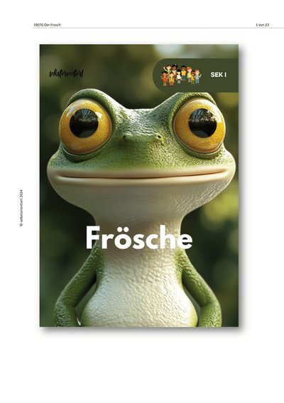 Titelbild: Frösche im Biologieunterricht entdecken