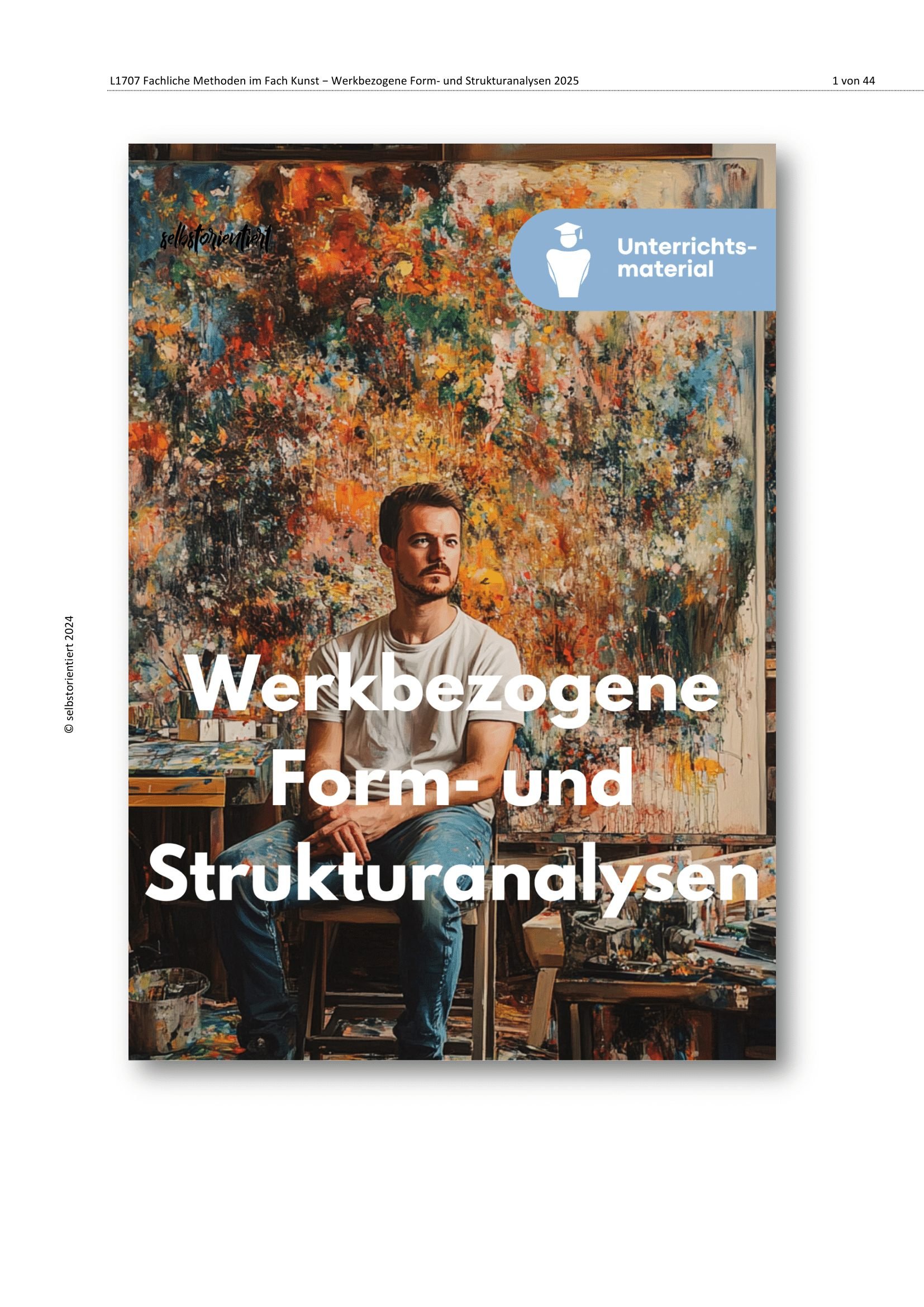 Titelbild: Unterrichtsreihe: Form- und Strukturanalyse im Kunstunterricht – Sehen, Analysieren, Gestalten