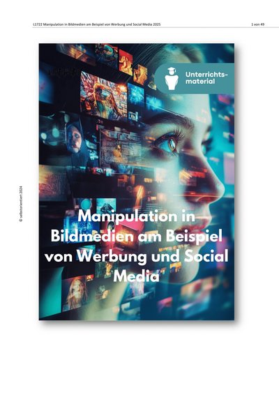 Titelbild: Unterrichtsreihe: Manipulation in Bildmedien – Werbung und Social Media analysieren