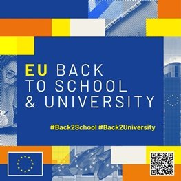 Logo EU back to scool and university 
