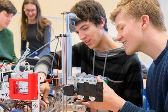 Schüler Experiment Roboter