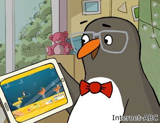 Internet-ABC: Sicherer Einstieg ins Netz Pinguin Eddie mit Tablet