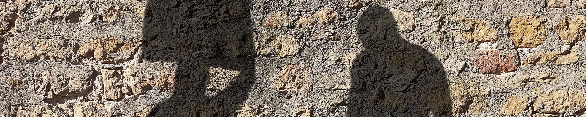 Schatten von drei Menschen