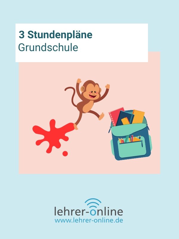 Plakat Stundenplan Grundschule