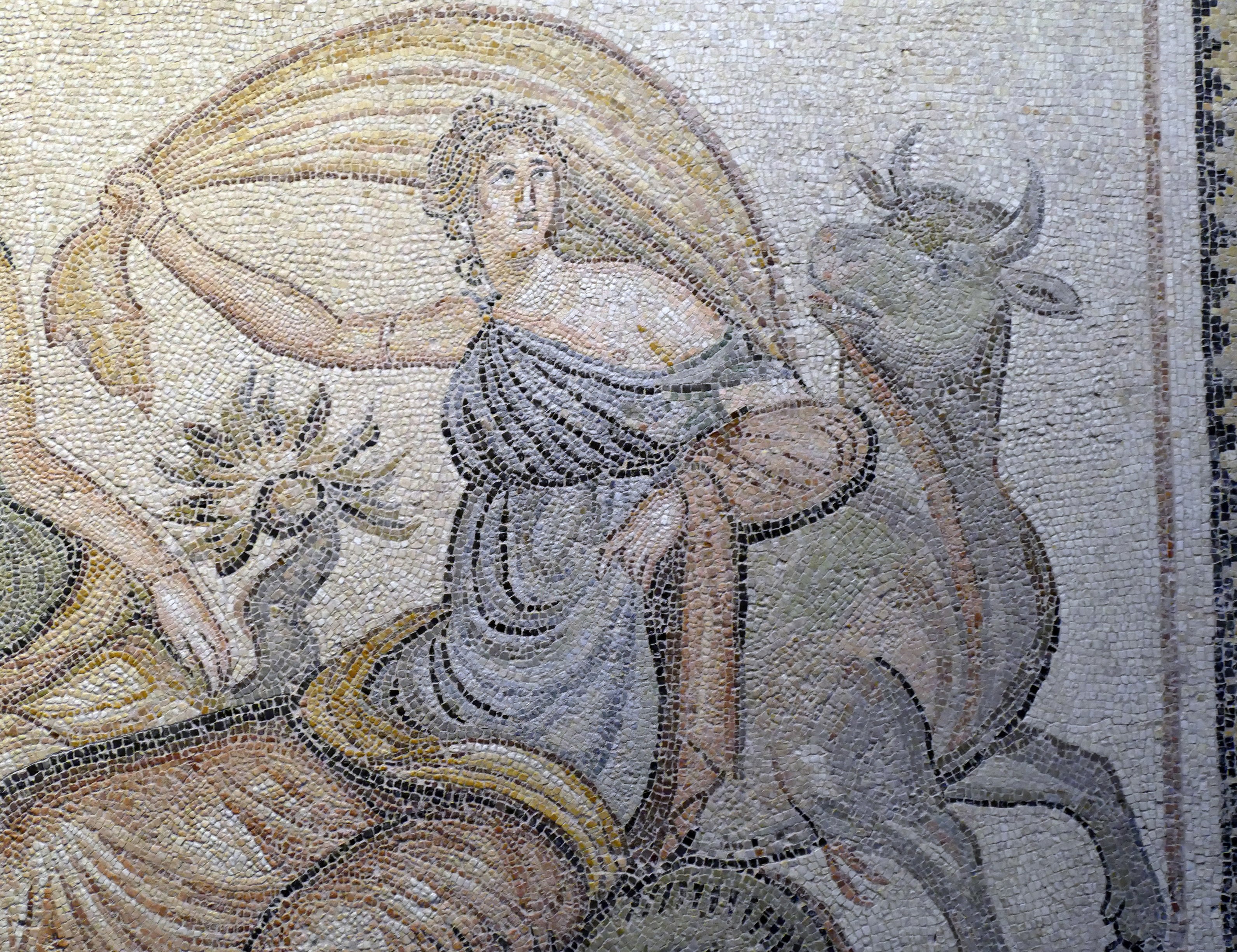 Wandmosaik mit Reiter 
