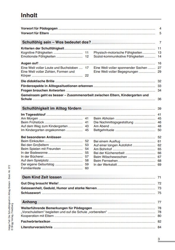 Inhaltsverzeichnis