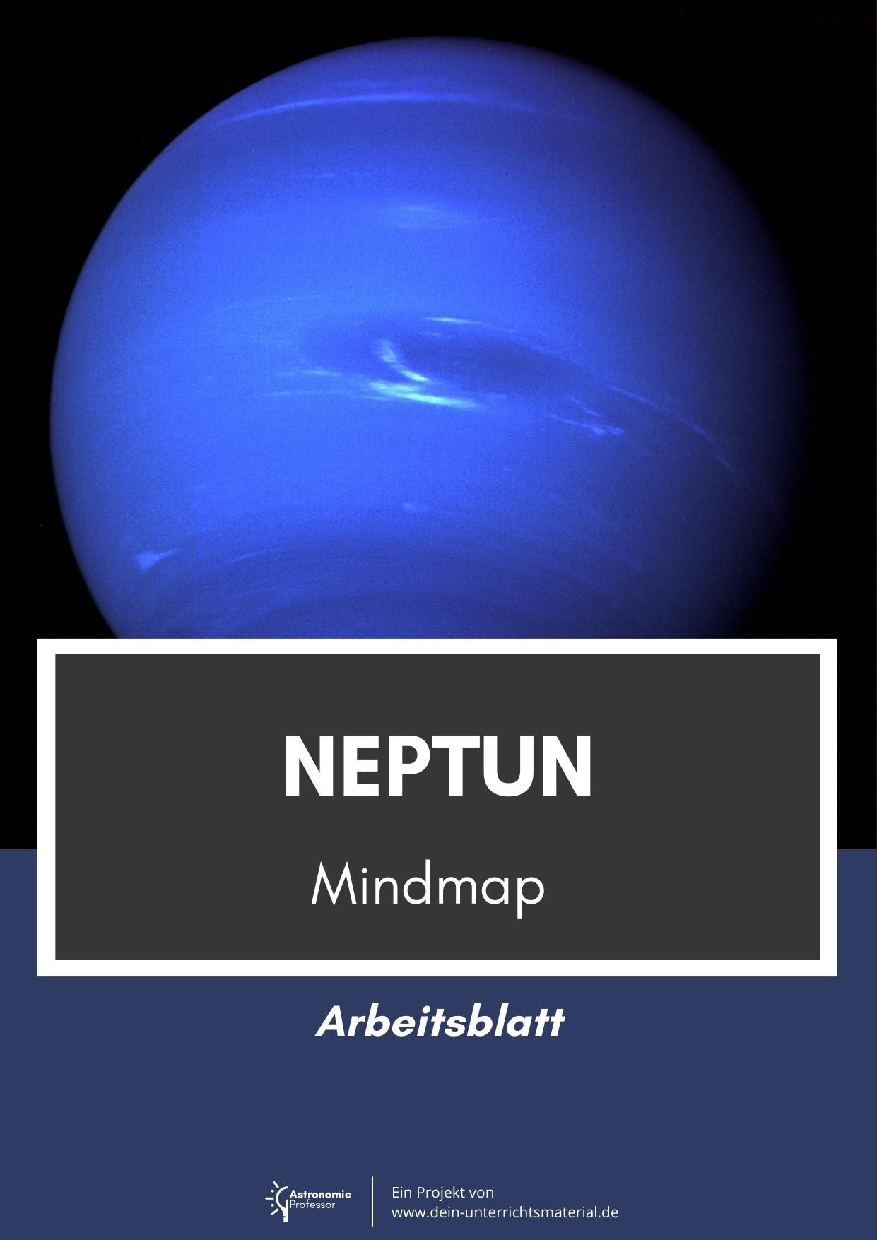 Dein Unterrichtsmaterial Astronomieprofessor Planeten Neptun Mindmap