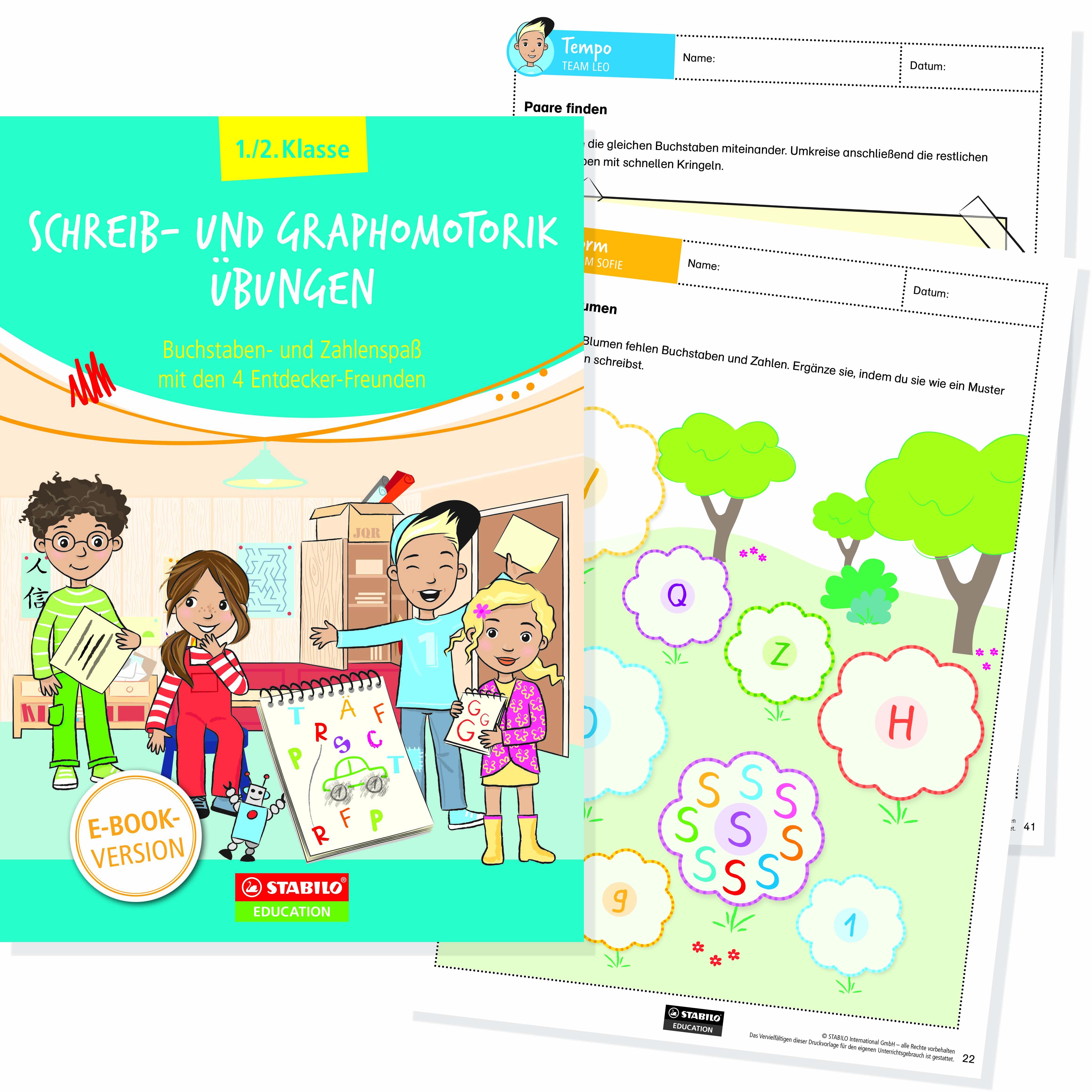 Titelbild: Buchstaben und Zahlenspaß 1. und 2.