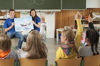 Schulklasse im Unterricht