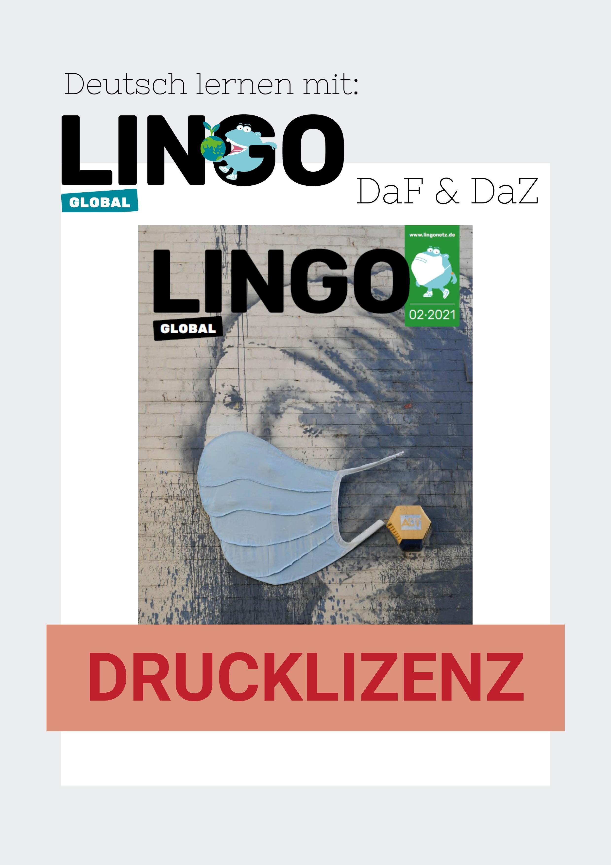 Titelbild: Lingo Global Drucklizenz Ausgabe 2: Gesund leben