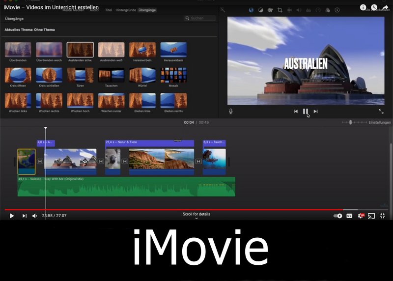 Arbeiten mit iMovie 