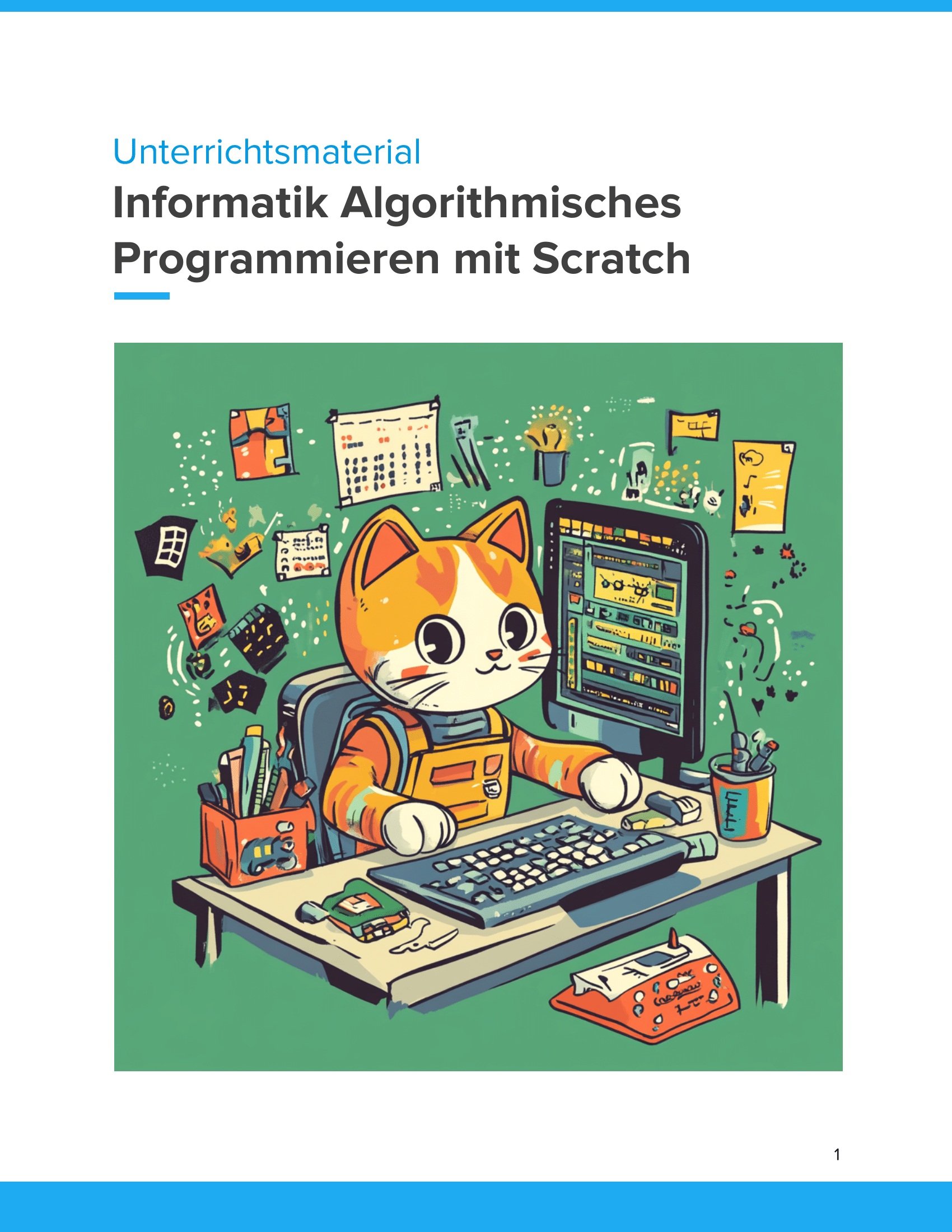 Titelbild Programmieren mit Scratch: Informatik Grundlagen Titelbild Programmieren mit Scratch: Informatik Grundlagen