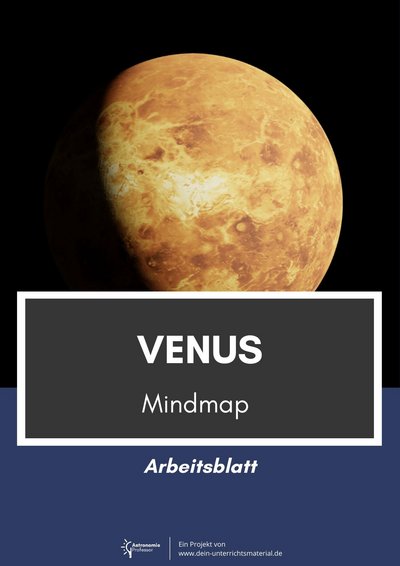 Dein Unterrichtsmaterial Astronomieprofessor Planeten Venus Mindmap