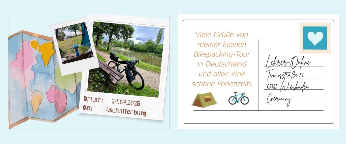Postkarte Sommeraktion Lehrer-Online