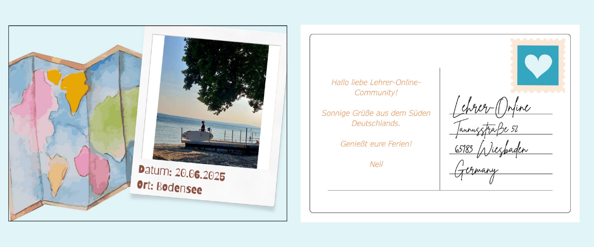Postkarte Sommeraktion Lehrer-Online