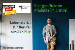 Schüler der Berufsschule lernt etwas zum Thema Energieeffizienz