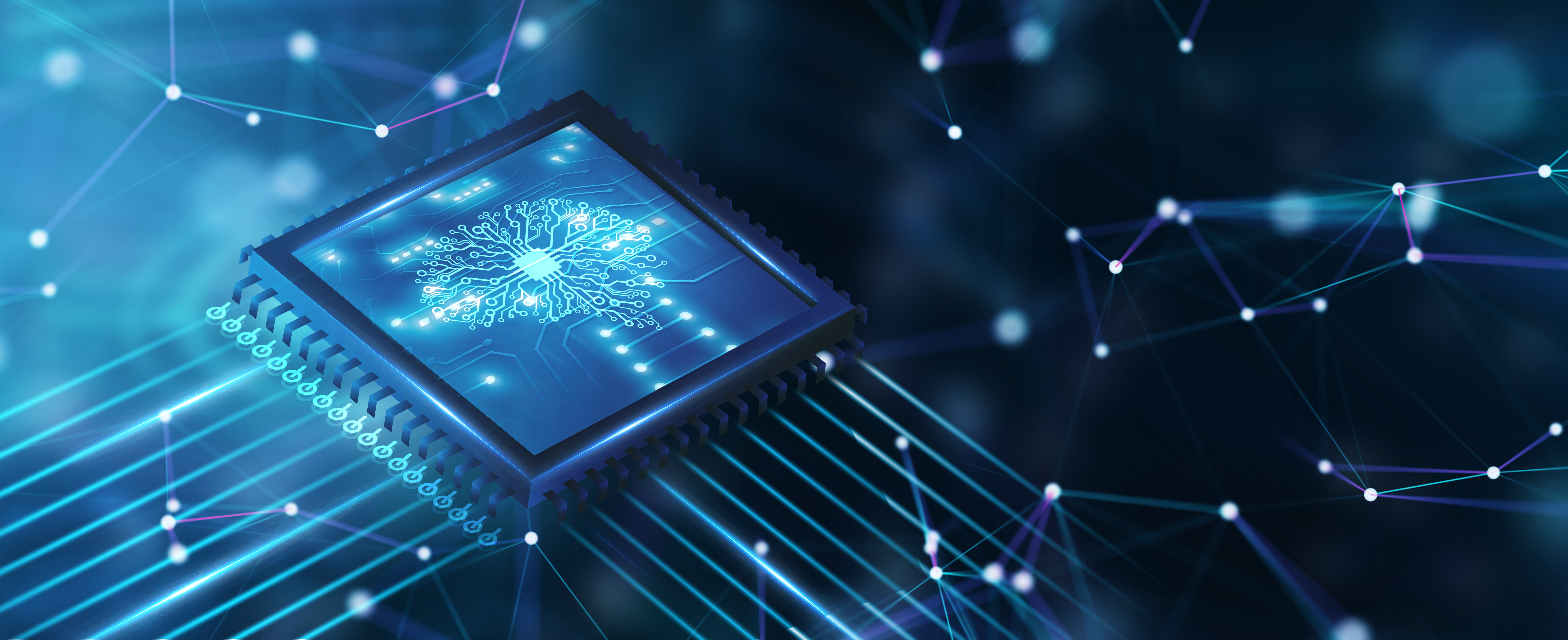 Nahaufnahme eines Mikrochips