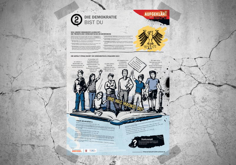 Plakat aus der Reihe "Aufgeklärt statt autonom"