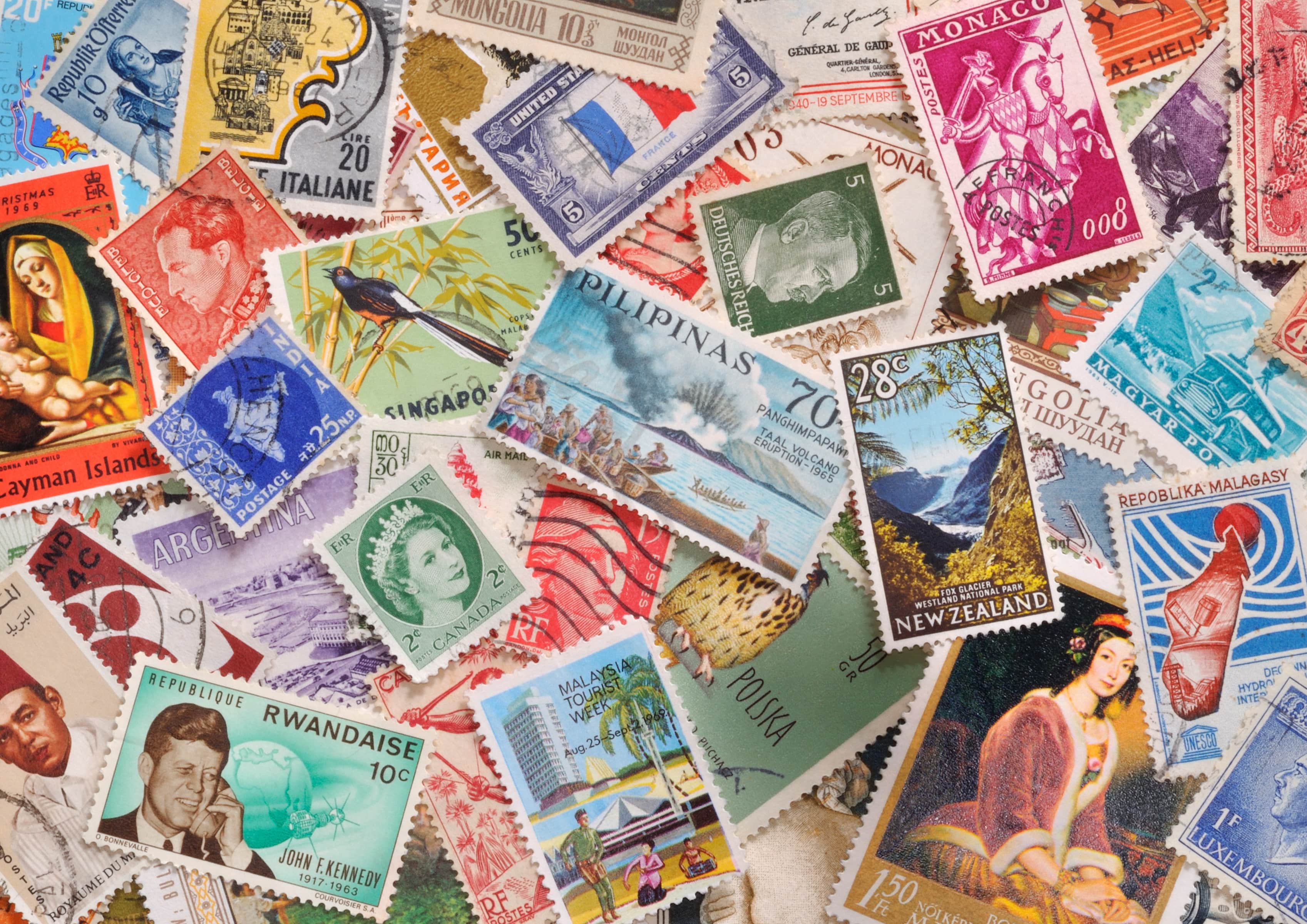 verschiedene Briefmarken 