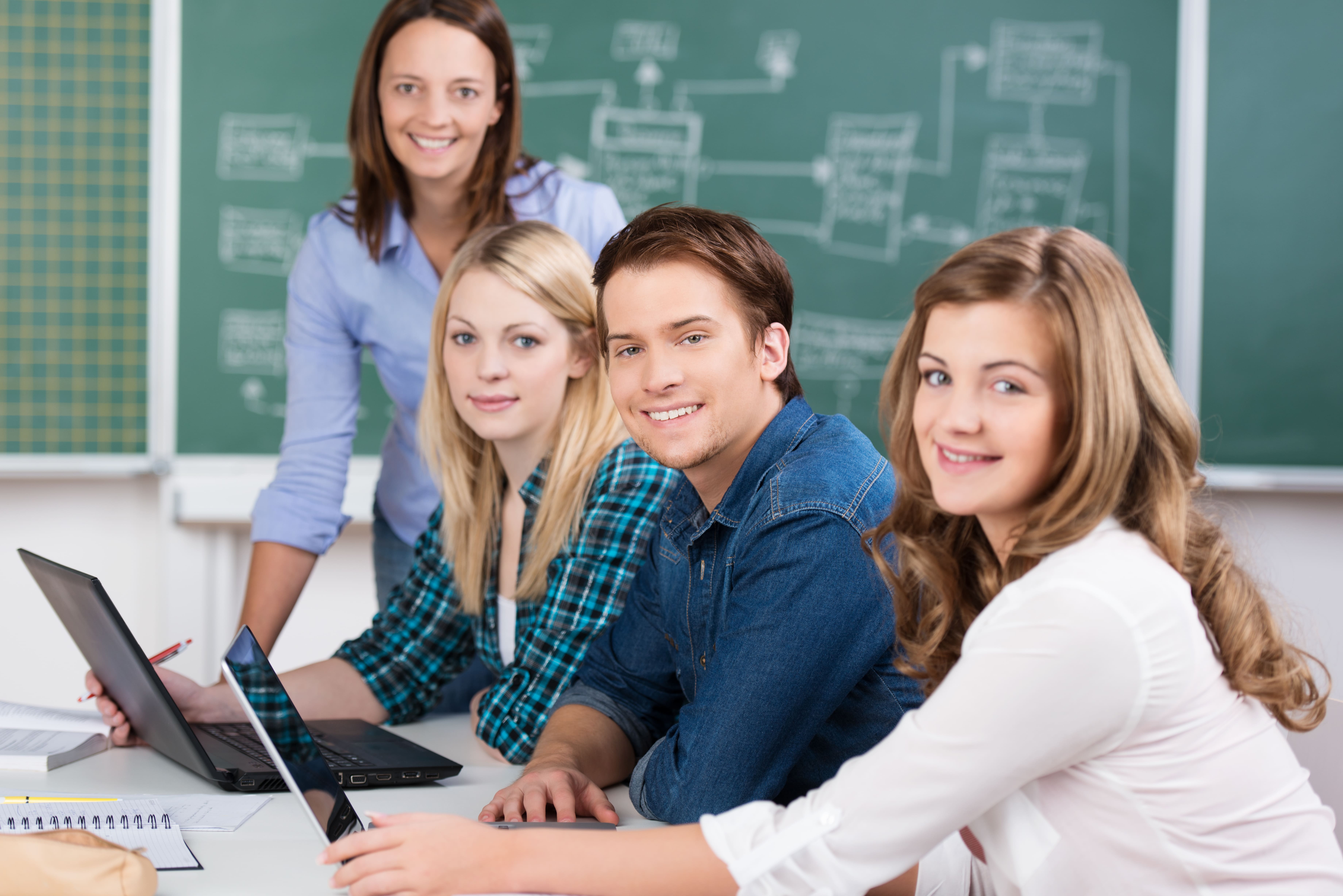 Schüler im digitalen Unterricht