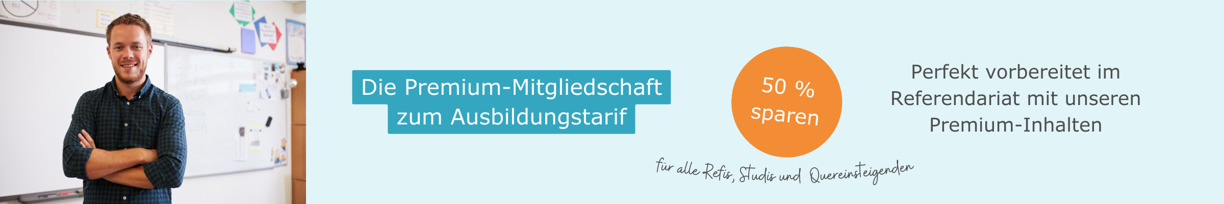 Die Lehrer-Online Premium-Mitgliedschaft zum Ausbildungstarif