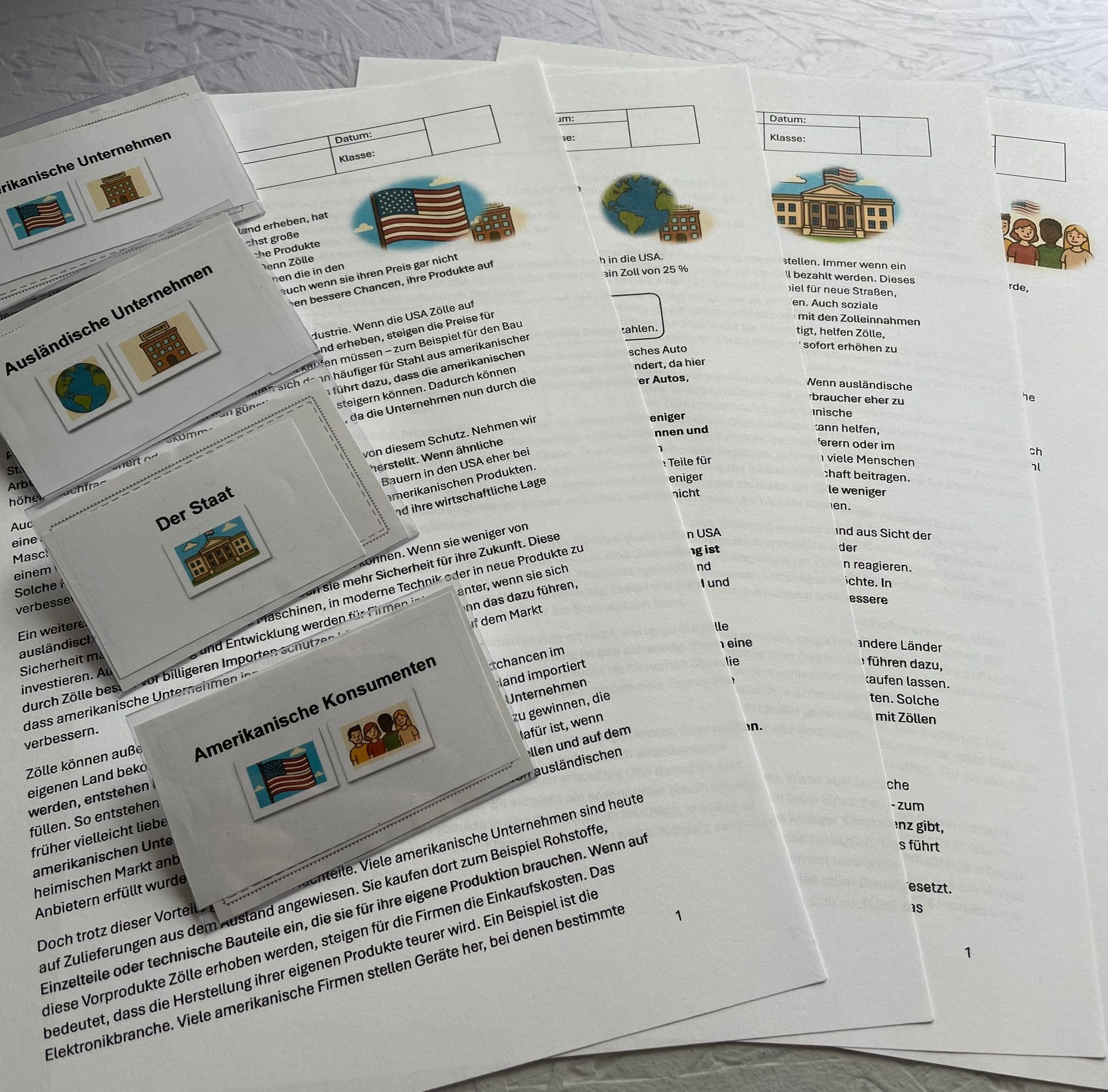 Referendariat an einer berufsbildenden Schule Unterrichtsmaterial zum Thema "Zollerhöhung"