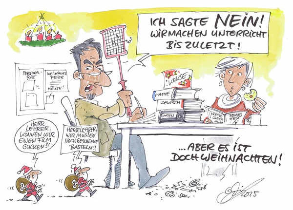 Cartoon der Woche: Kurz vor Weihnachten | von Michael Hüter