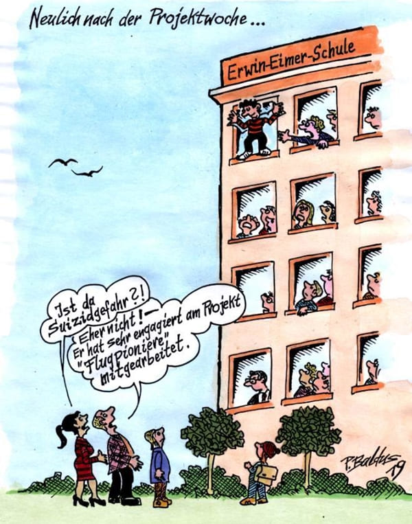 Cartoon Projektwoche von Peter Baldus Cartoon Projektwoche von Peter Baldus