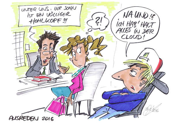 Cartoon: Ausreden | von Michael Hüter Cartoon: Ausreden | von Michael Hüter