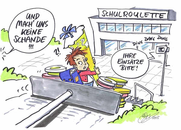 Cartoon von Michael Hüter: Spiel