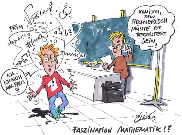 Mathematik-Lehrer vermittelt im Unterricht seine Leidenschaft für Mathematik
