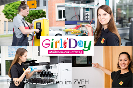 Girls'Day 4 Bilder mit Frauen im Beruf