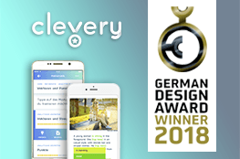"Cornelsen Clevery" gewinnt den "German Design Award 2018" in der Kategorie Apps "Cornelsen Clevery" gewinnt den "German Design Award 2018" in der Kategorie Apps