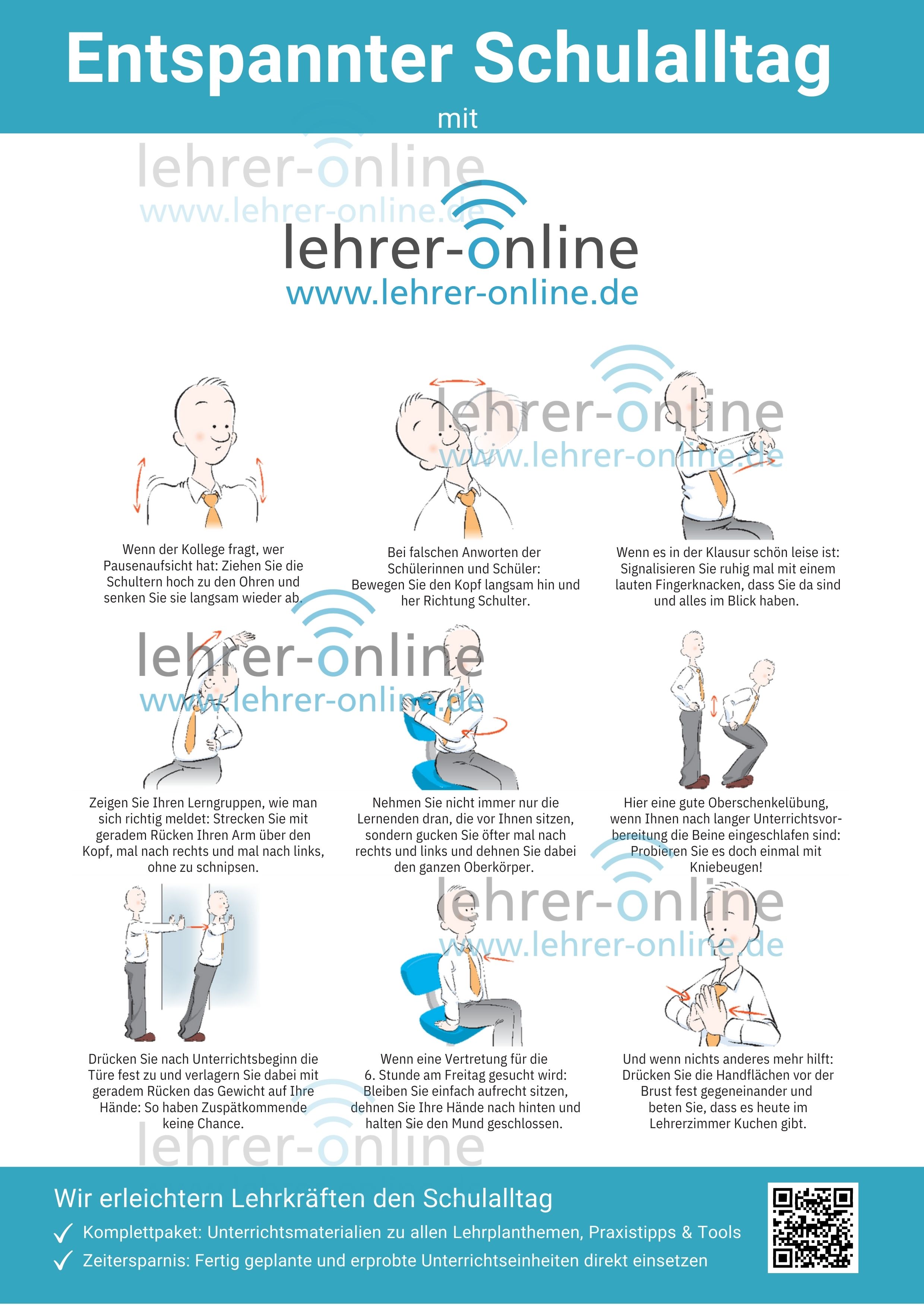 Entspannungsübungen für Lehrkräfte 