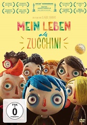 Verlosung der Woche: Mein Leben als Zucchini Der Junge Zucchini lächelt mit seinen Freunden in die Kamera.