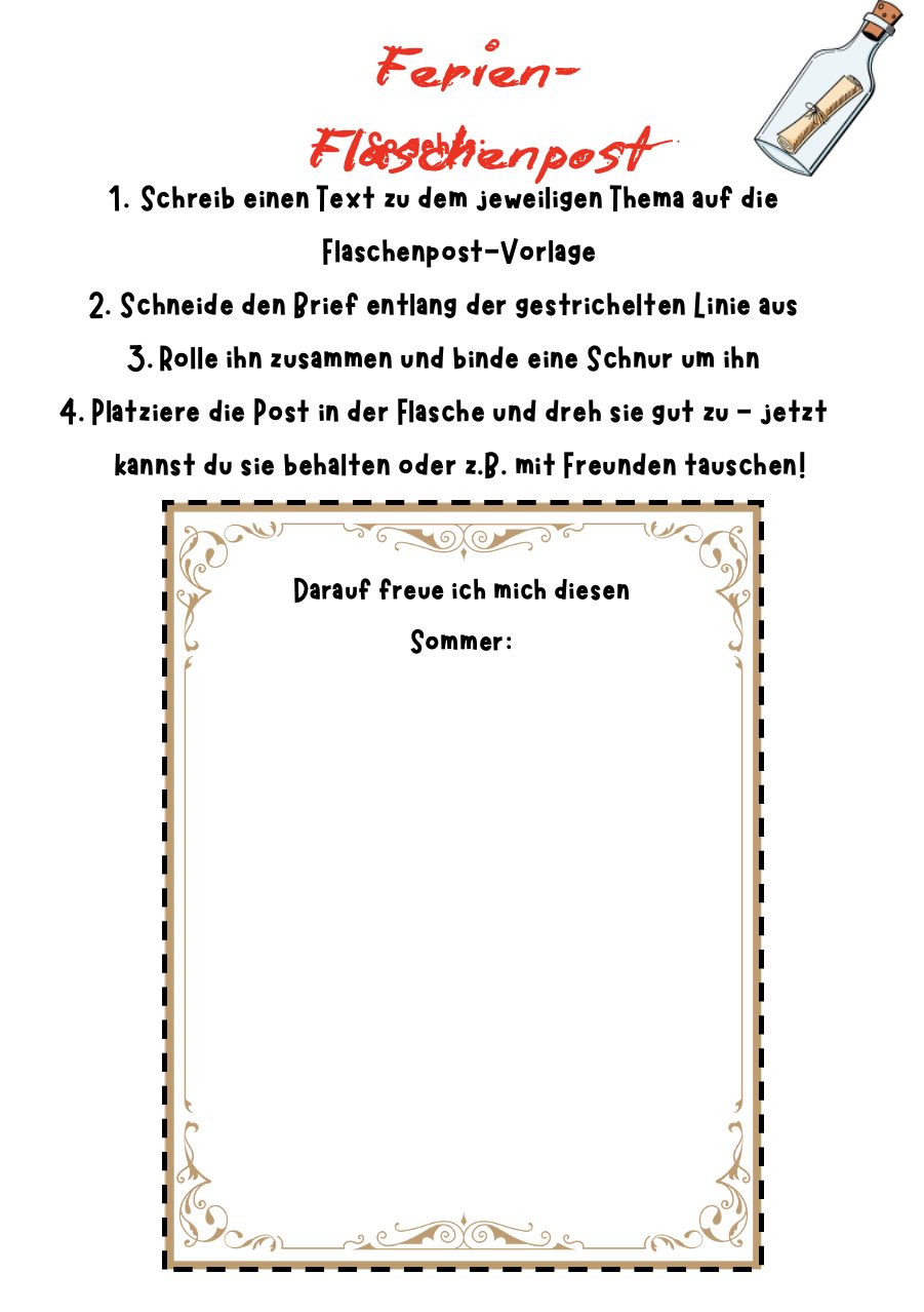 Beispiel: Flaschenpost