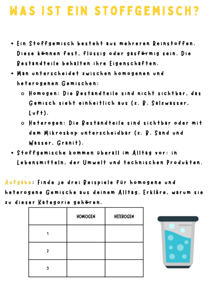 Was ist ein Stoffgemisch?