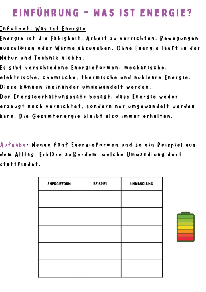 Was ist Energie?