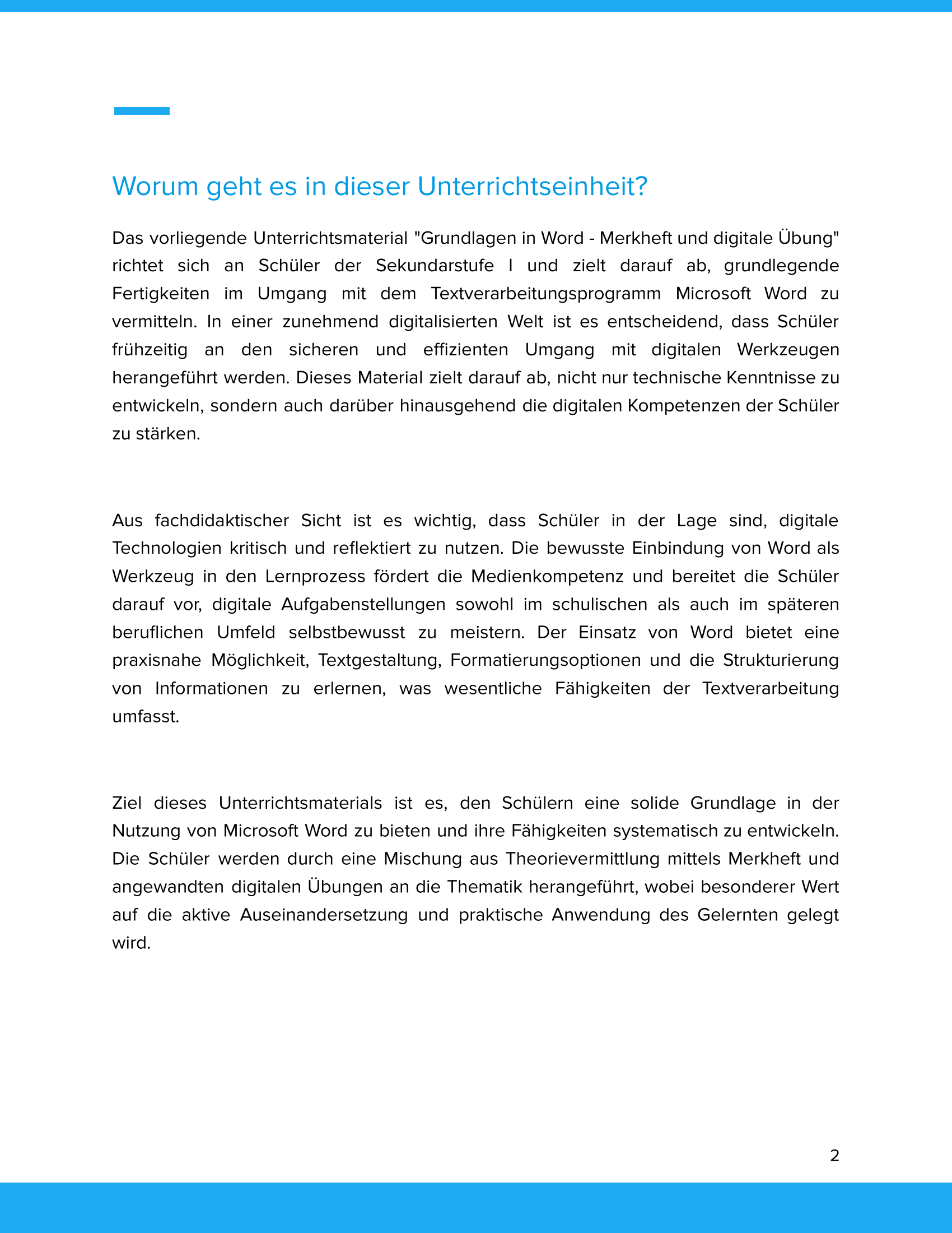 Worum geht es in "Grundlagen Word"?